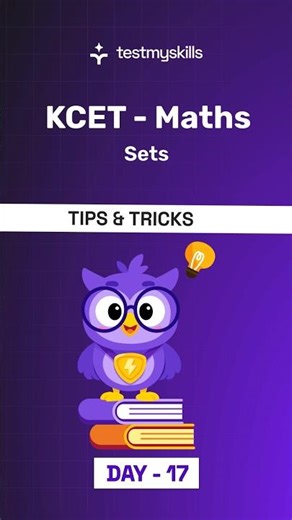 KCET Maths Cardinality Trick | Sets PYQ | 1 Mark Sure Question | KCET 2026 #shorts #kcet