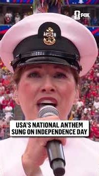 A powerful rendition of the Star-Spangled Banner on the 250th anniversary of the Fourth of July