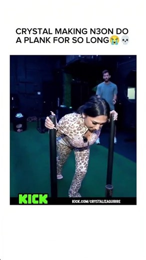 Crystal FORCES N3on To Plank Forever! 😭💀 #n3on #kickclips