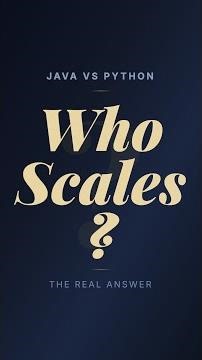 Java vs Python: Which Actually Scales? #Shorts