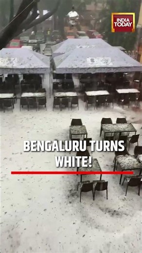 Viral Video | Hailstorm in Bengaluru | City Looks Like Snow Land! #bangluru #weather