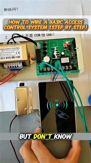 How to Wire a Basic Access Control System (Step by Step)⚡️💡 . Follow for more like this. Like❣️ comments📋 Share📤 Keep Supporting 🤝 #dooraccesscontrol #dooraccess #safety #electronicstudent #electronicsstudent #electronic #electronics #electronicos #electronicidea #electronicsolvers #electronicsengineering #electronicengineering #digitalelectronics #waelectronics | WA Electronics