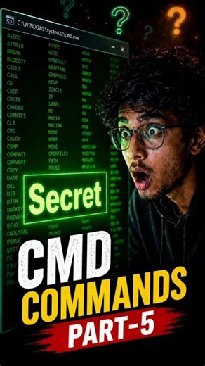 Windows CMD Hacks 🔥 Part 5 #shorts #pc #cmd