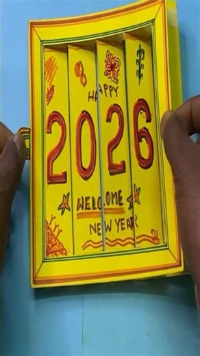 How to Make New Year Greeting Card | Easy & cute 😍 New year Card making 2026