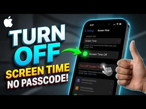 How To Turn Off Screen Time Without Passcode Password On iPhone