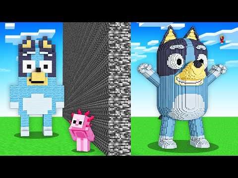 I Cheated With GIANT BLUEY In Minecraft Build Battle!