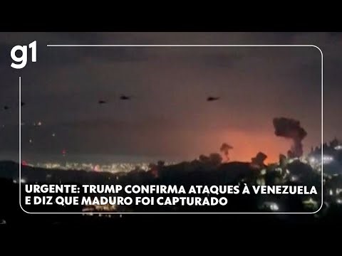 URGENTE: Trump confirma ataques à Venezuela e diz que Maduro foi capturado #g1