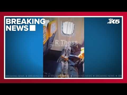 BREAKING: Passenger partially sucked out of Boeing jet window