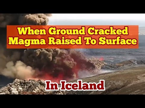 Ground Cracked, Magma Raised Surface, Phreatic Eruption, Hagafell Crack, Grindavík, Volcano