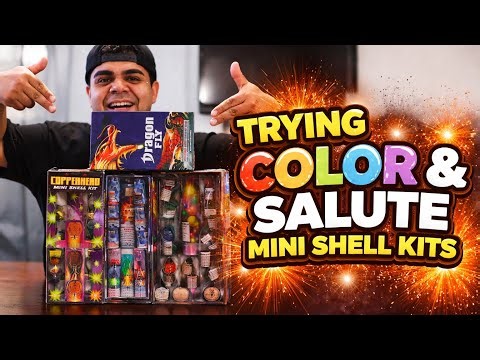 Lighting different mini shell kits, color and salute! 