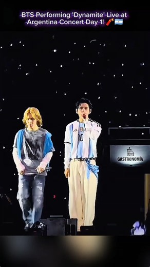 BTS Performing 'Dynamite' Live at Argentina Concert Day 1!🧨🇦🇷 #bts #btsarmy #arirang # #btsdynamite