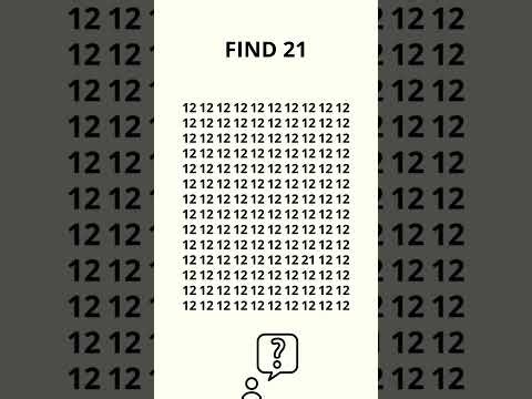 Find the Number 21 | Learn Numbers for Kids