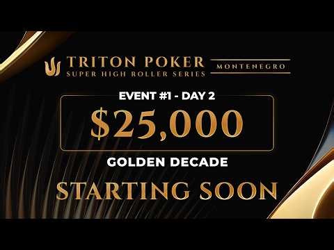 🔴 FINAL TABLE $25K NLH Golden Decade – Event #1 | Triton SHRS Montenegro 2026