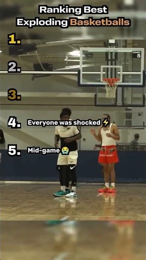 Ranking the CRAZIEST Exploding Basketball Pranks! 🏀💥 #funny #viral #shorts