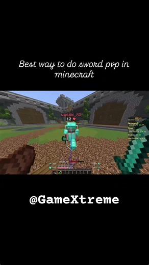 Best Way to Do Sword PvP in Minecraft 🔥 | Easy Win Tricks #minecraft #comedyeffect #gamerfleet