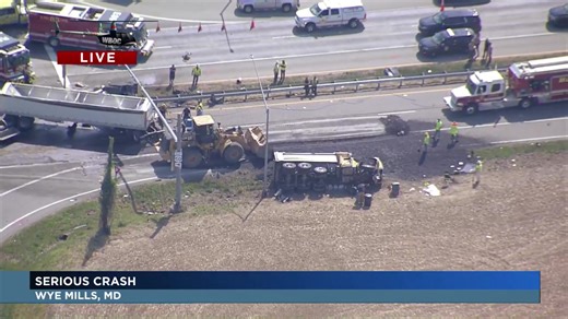 WBOC's Chopper 16 is overhead a serious crash at the intersection of Rt 50 and MD-404 in Talbot County. Please note this stream has no audio | WBOC TV 16 Delmarva's News Leader