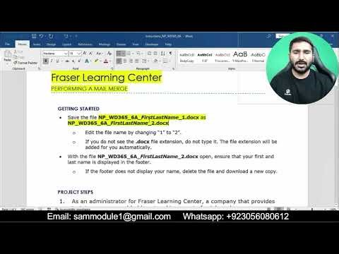 New Perspectives Word 365 Module 6 SAM Project A | Fraser Learning Center