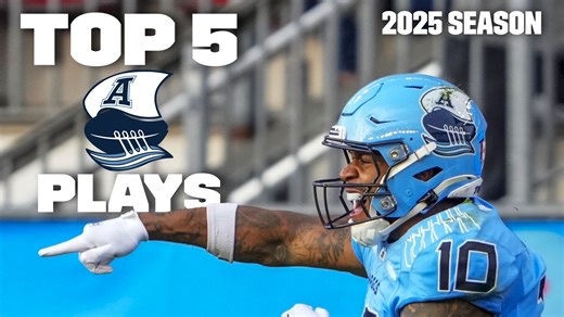 Top 5 Toronto Argonauts Plays from 2025 - CFL.ca