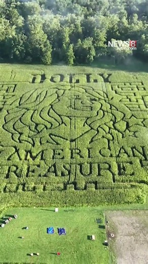Connecticut corn maze honors Dolly Parton