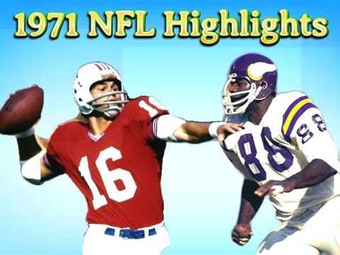 Amazing 1971 NFL Regular Season Highlights