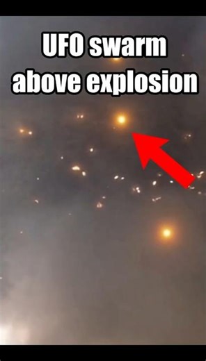 UFO Swarm After Explosion