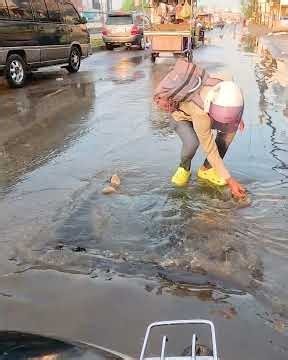 Drain Finally Opens Massive Water Flow Restored #satisfying #flood #flooding