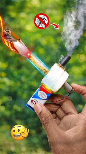 DIY Mosquito Killer Fog Machine with DC Motor #experiment #diy