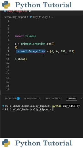 Change The Colors of 3D Meshes With Python | Python Tutorial