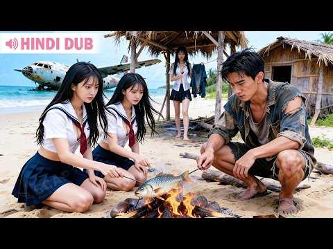 【Hindi Dubbed】Poor Guy On Desert Island Activates Survival System, 4 Beauties Fight To "Battle" Him!