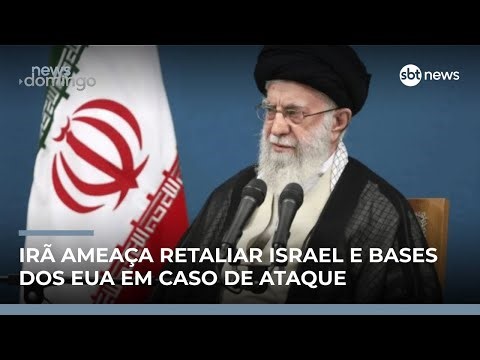 Irã ameaça retaliar Israel e bases dos EUA em caso de ataque | #NewsDomingo