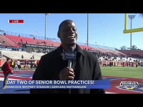 Alabama, Auburn showing out at Senior Bowl Practice! SES+ live at practice