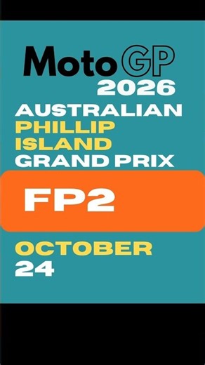 🏍️ 2026 MotoGP Australian GP FP2 - fp2 Results | 2026 Australian Grand Prix | Phillip Island