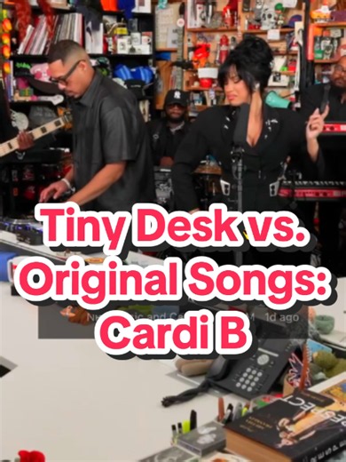 Tiny Desk vs. Original Songs: Cardi B @npr #cardib #tinydesk #fyp #llusionmusic