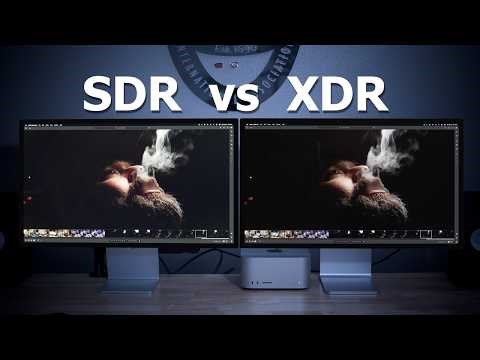 Apple Studio Display SDR vs XDR Side by Side Comparison