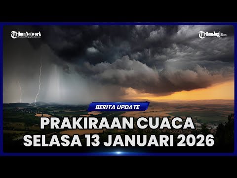 DAFTAR WILAYAH YANG BERPOTENSI DIGUYUR HUJAN LEBAT PADA SELASA 13 JANUARI 2026