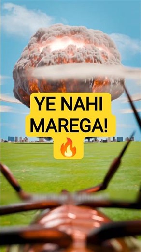 Nuclear Attack Se Bachayega Cockroach? 😵☢️ #shorts