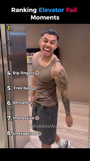 Ranking Elevator Fail Moments😂💀