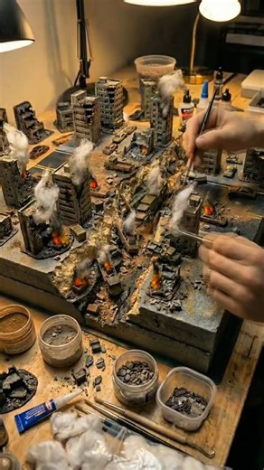 Massive Earthquake Diorama | City Destruction Build Timelaps