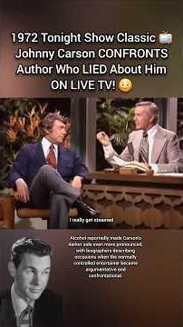 1972 Tonight Show Classic 📺 Johnny Carson CONFRONTS Author Who LIED About Him ON LIVE TV! 😳