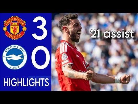 Manchester United vs Brighton 3-0 Highlights | Bruno Goal & 21 assist | Mbeumo & dorgu Goals 