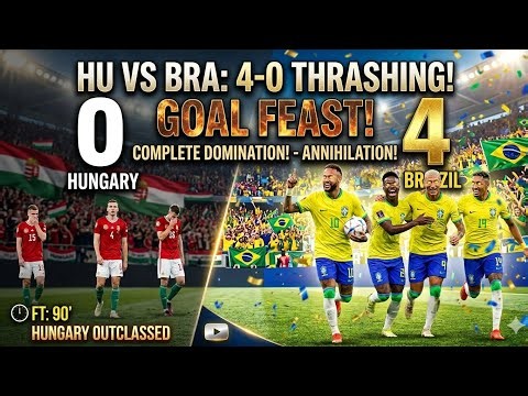 BRAZIL VS HUNGARY 4-0 • Complete Domination! 🇧🇷🔥 | eFootball 2026 Gameplay
