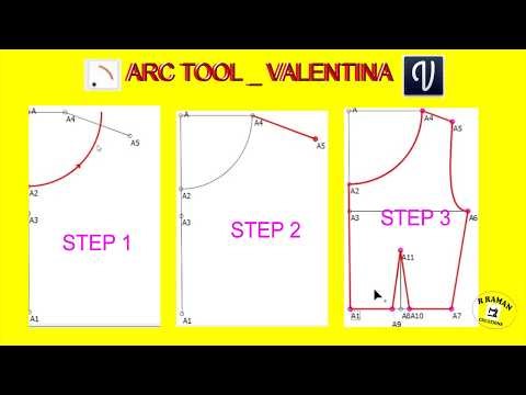 PATTERN MAKING TUTORIAL, ARC TOOL - VALENTINA