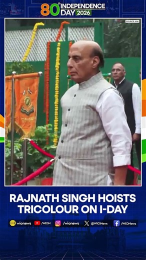 Rajnath Singh Hoists the National Flag at His Residence in Delhi on the 80th Independence Day | WION