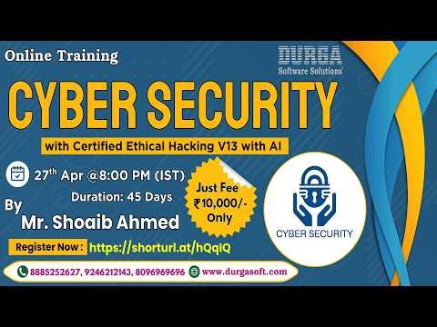 Cyber Security with Certified Ethical Hacking V13 with AI Online Training @ DURGASOFT