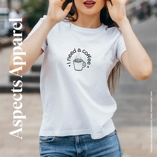 Coffee T-shirt, Hand-drawn Caffeine Design, Java Shirt - Etsy Australia