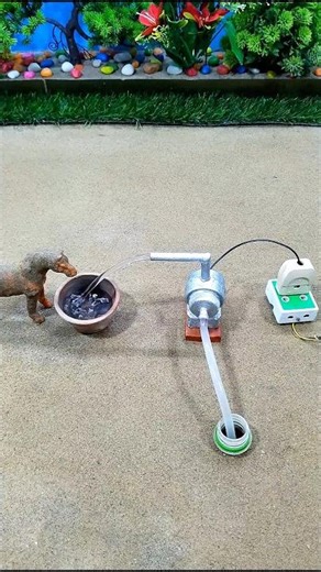 diy small motor water pump science project ideas Mini tractor making # 664