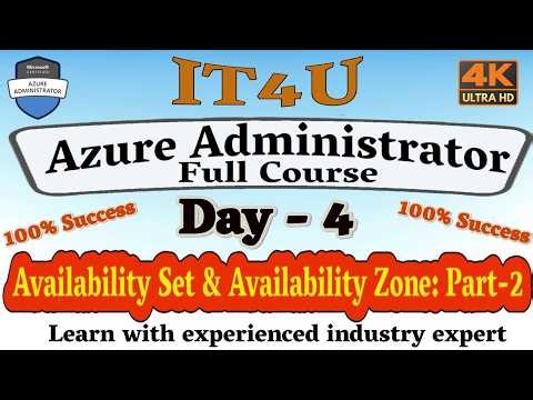 Azure Administrator Training Day 4: Azure Availability Sets & Availability Zones