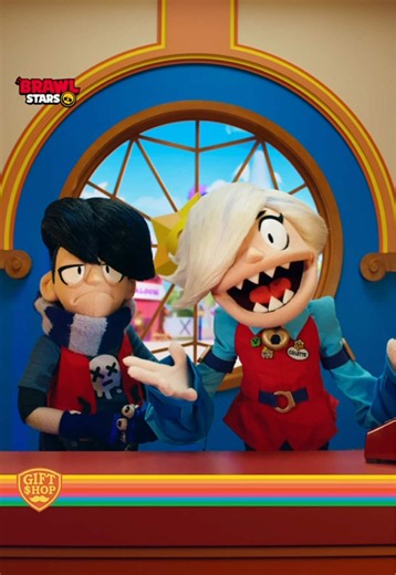 Welcome to Gift Shop TV! 📺✨ Join Edgar and Colette for a first look at the new in-game Gift Shop for official Brawl Stars MERCH! Find it in the News section 📰
