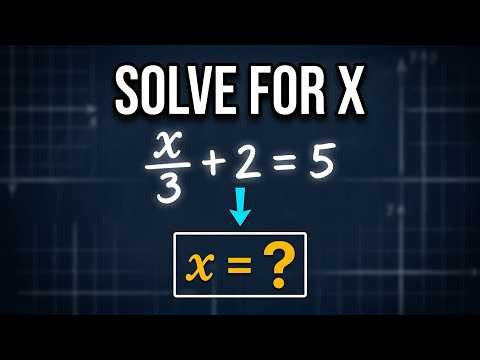 How to Solve Linear Equations with Fractions | Algebra 1