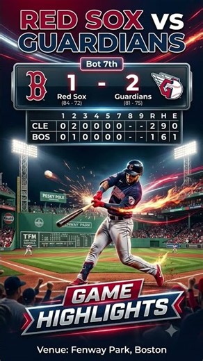 Red Sox vs Guardians Highlights 🔥 | Guardians 2–1 Red Sox